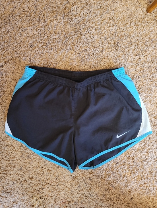 Nike Pants - Nike Black and Teal Women's Athletic Shorts Dri - Fit  Size Medium